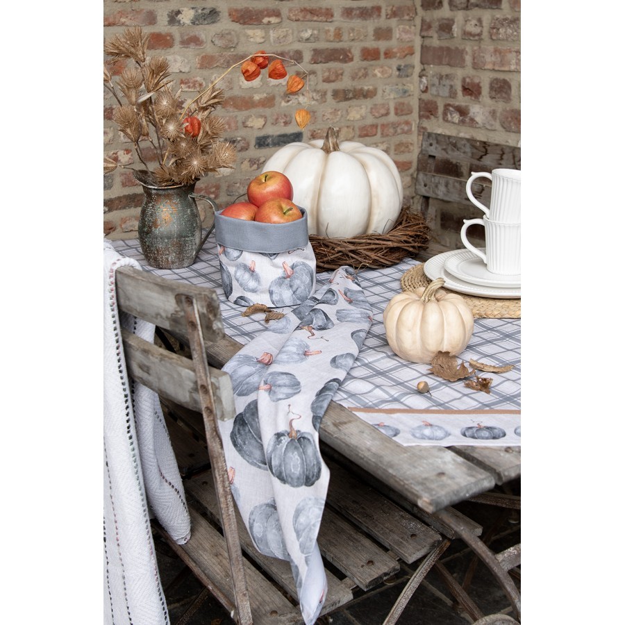 Bavlněný běhoun s dýněmi Country Style Pumpkin - 50*160 cm Clayre & Eef Bavlněný běhoun s dýněmi Country Style Pumpkin - 50*160 cm Clayre & Eef