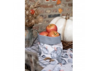 Bavlněný košík na pečivo s dýněmi Country Style Pumpkin - Ø 15*16 cm
