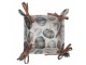 Bavlněný košík na pečivo s dýněmi Country Style Pumpkin - 35*35*8 cm Clayre & Eef