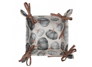 Bavlněný košík na pečivo s dýněmi Country Style Pumpkin - 35*35*8 cm