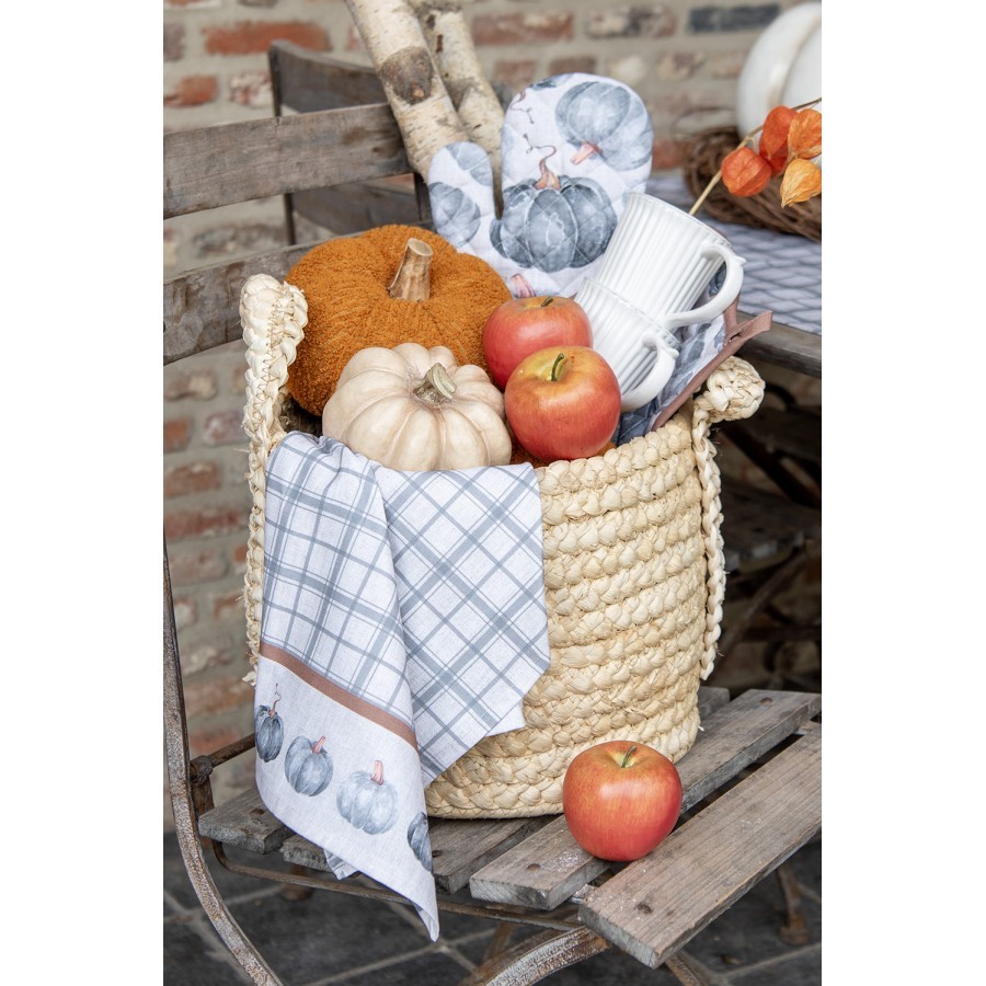 Bavlněná chňapka - rukavice s dýněmi Country Style Pumpkin - 18*30 cm Clayre & Eef Bavlněná chňapka - rukavice s dýněmi Country Style Pumpkin - 18*30 cm Clayre & Eef