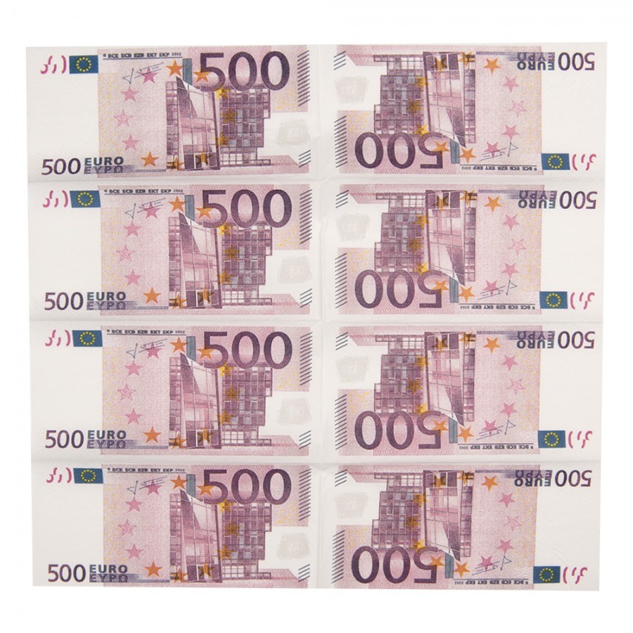 Papírové ubrousky 500 eur - 16*8*2 cm Clayre & Eef Papírové ubrousky 500 eur - 16*8*2 cm Clayre & Eef