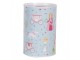 Modrá plechová dóza kasička princezny - Ø 10*15 cm Clayre & Eef