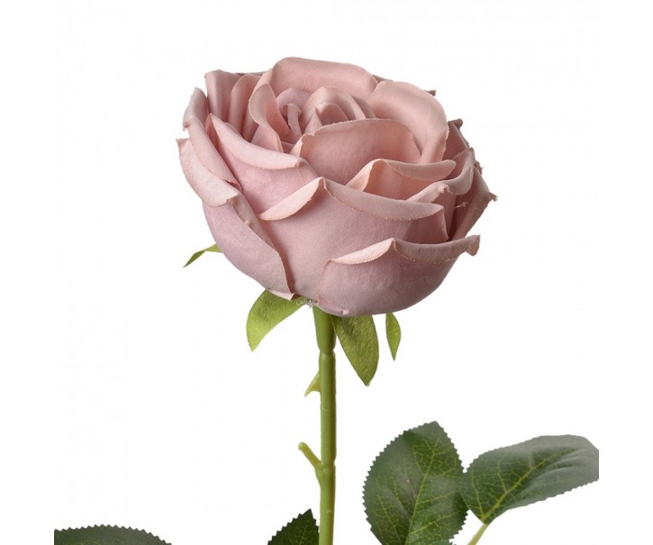 Dekorace umělá květina fialková růže Rose Purple - 9*9*61 cm Clayre & Eef
