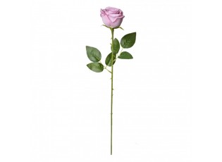 Dekorace umělá květina fialová růže Rose Purple - 9*9*61 cm