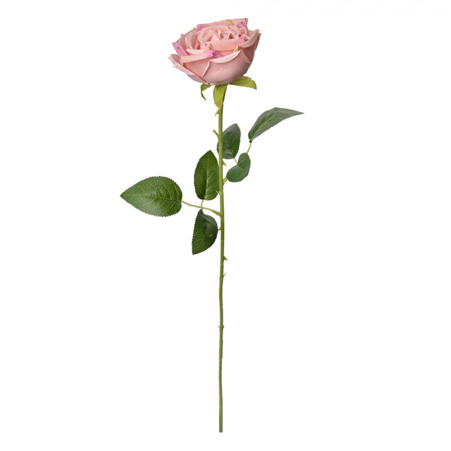 Dekorace umělá květina růžová růže Rose Pink - 9*9*61 cm Clayre & Eef Dekorace umělá květina růžová růže Rose Pink - 9*9*61 cm Clayre & Eef