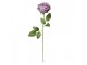 Dekorace umělá květina tmavě fialová růže Rose Purple - 9*9*61 cm Clayre & Eef