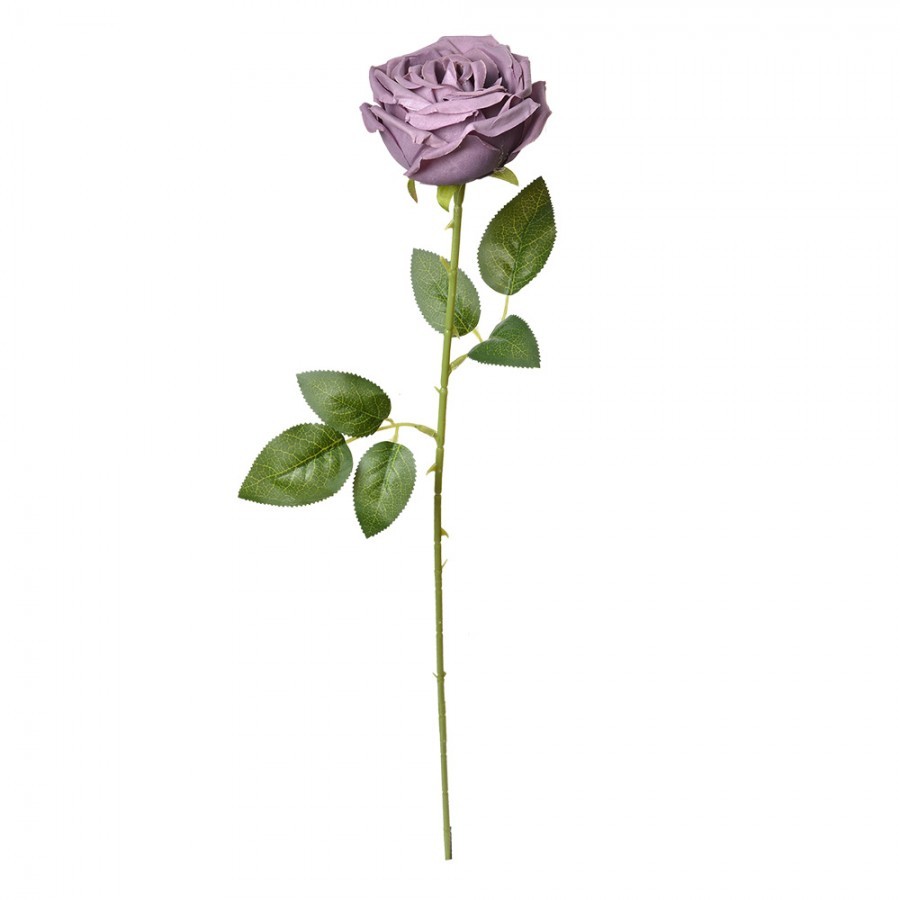 Dekorace umělá květina tmavě fialová růže Rose Purple - 9*9*61 cm Clayre & Eef Dekorace umělá květina tmavě fialová růže Rose Purple - 9*9*61 cm Clayre & Eef