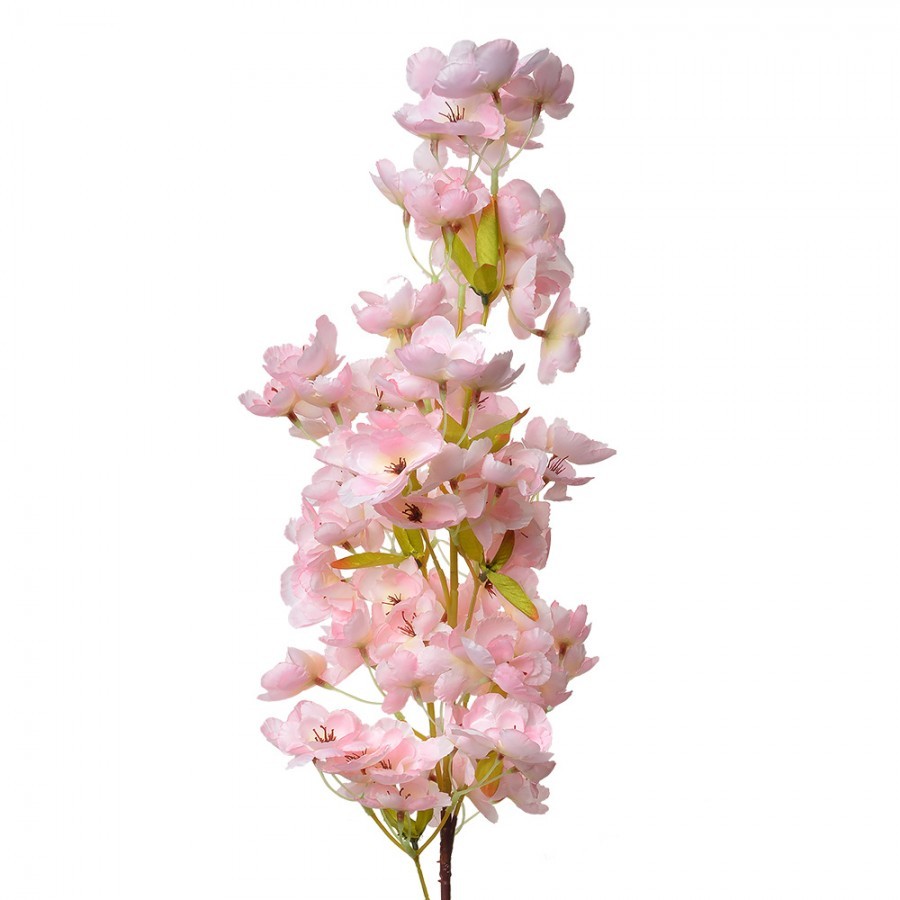 Dekorace umělá květina s růžovými květy - 16*8*98 cm