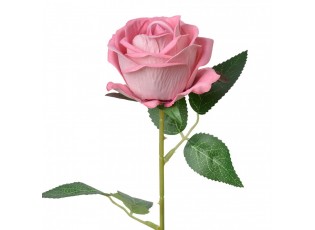 Růžová umělá květina růže Rosea - 8*8*50 cm