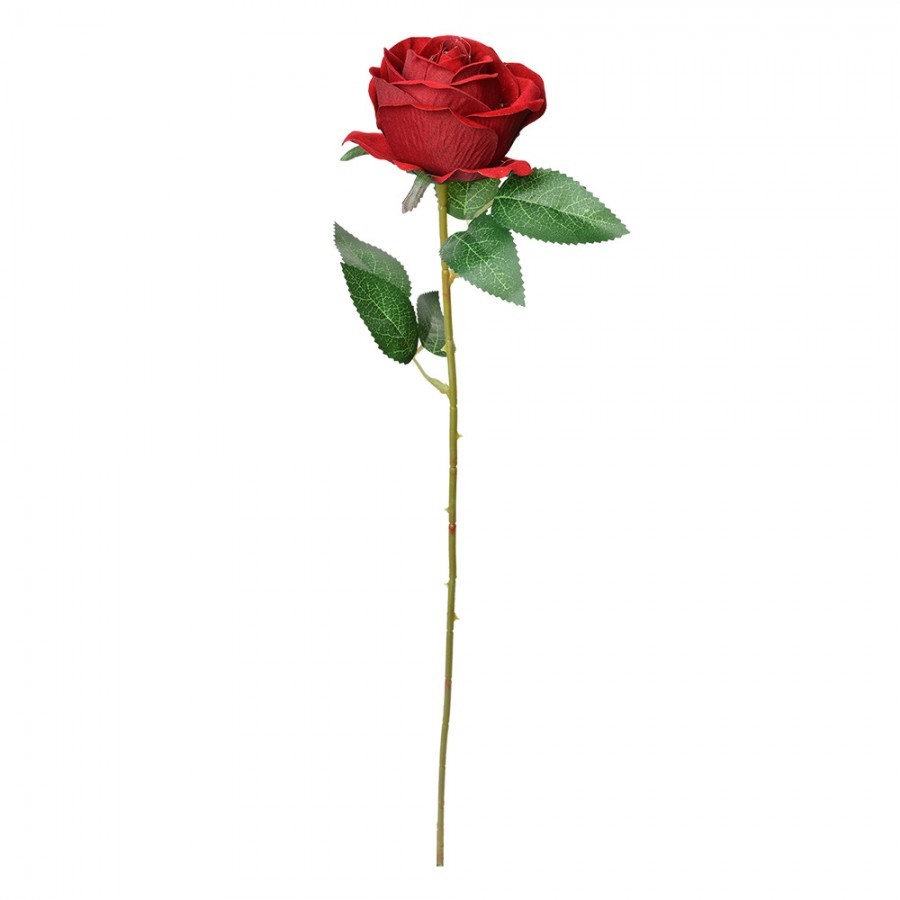 Vínová umělá květina růže Rosea - 8*8*50 cm Clayre & Eef Vínová umělá květina růže Rosea - 8*8*50 cm Clayre & Eef