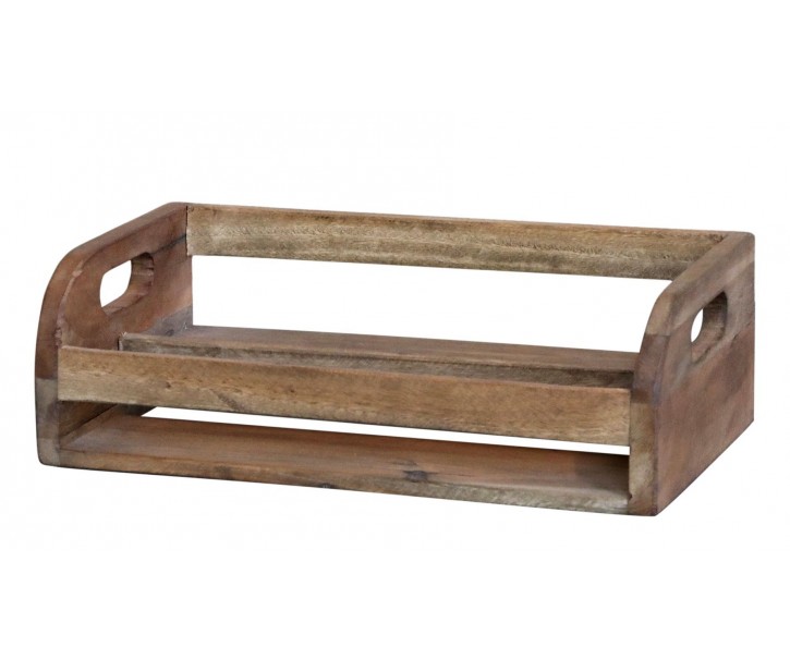 Dekorační dřevěný box s uchy Grimaud Unit - 33*20*10 cm Chic Antique