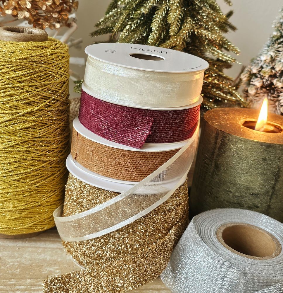 Krémová látková stuha Vivant Prego Ribbon - 22mm x 25m daan kromhout Krémová látková stuha Vivant Prego Ribbon - 22mm x 25m daan kromhout
