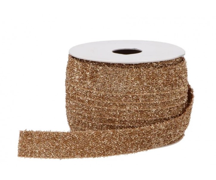 Zlatá látková stuha Vivant Crushta Ribbon - 20mm x 15m daan kromhout