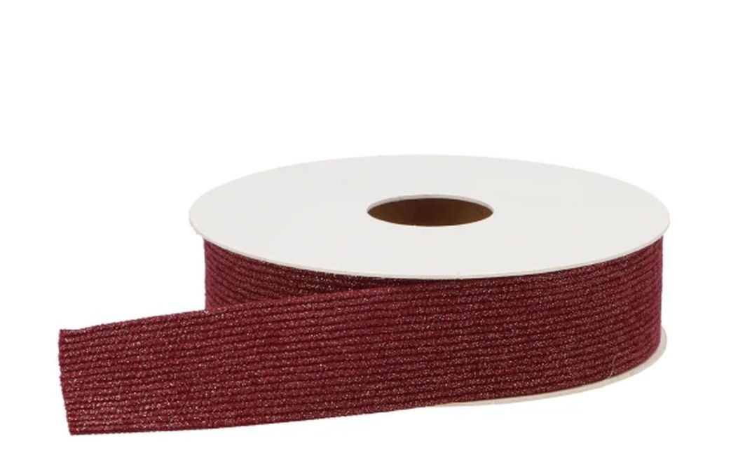 Bordó látková stuha Vivant Corduluxe Ribbon - 25mm x 10m