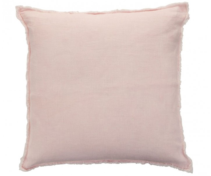 Růžový polštář s opraným designem Stonewashed - 45*2*45 cm J-Line by Jolipa