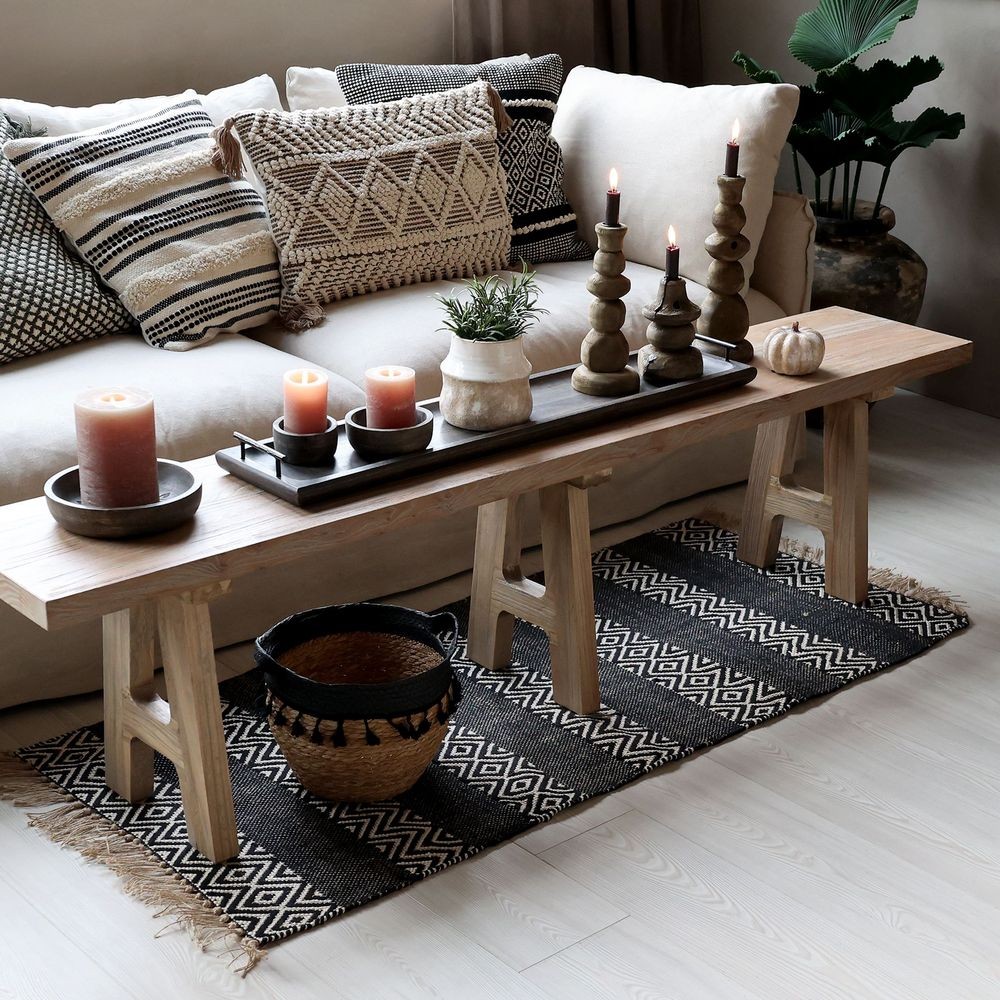 Přírodní lavice z recyklovaného dřeva Marseille - 240*32*45 cm Chic Antique Přírodní lavice z recyklovaného dřeva Marseille - 240*32*45 cm Chic Antique