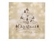 Béžové papírové ubrousky s jeleny Merry Christmas - 33*33 cm (20ks) Clayre & Eef