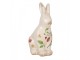 Keramická dekorace králík s jahůdkami Wild Strawberries M - 13*10*21 cm Clayre & Eef