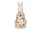 Keramická dekorace králík s jahůdkami Wild Strawberries M - 13*10*21 cm Clayre & Eef