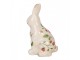 Keramická dekorace králík s jahůdkami Wild Strawberries M - 13*10*21 cm Clayre & Eef