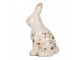 Keramická dekorace králík s jahůdkami Wild Strawberries L - 16*12*28 cm Clayre & Eef