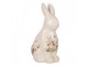 Keramická dekorace králík s lučními květy Flowers of Love L - 16*12*28 cm Clayre & Eef