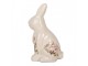 Keramická dekorace králík s lučními květy Flowers of Love L - 16*12*28 cm Clayre & Eef