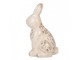 Keramická dekorace králík s kvítky Floral Cartoon L - 16*12*28 cm Clayre & Eef
