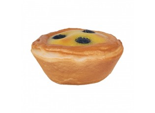 Dekorace umělý pečený dortík s borůvkami Cookie - Ø 8*4 cm