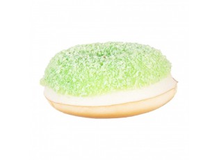 Dekorace umělý zelený donut s posypem Cookie - Ø 6*2 cm