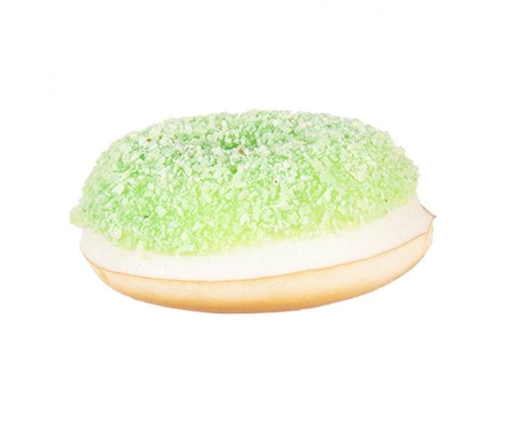 Dekorace umělý zelený donut s posypem Cookie - Ø 6*2 cm Clayre & Eef