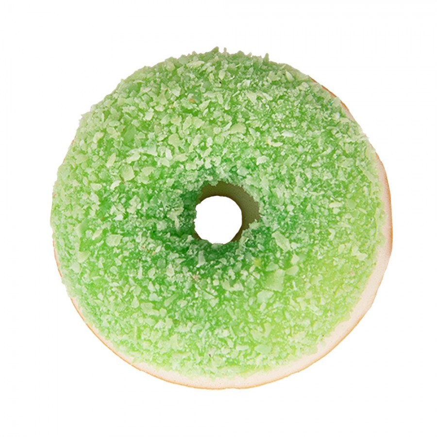 Dekorace umělý zelený donut s posypem Cookie - Ø 6*2 cm Clayre & Eef Dekorace umělý zelený donut s posypem Cookie - Ø 6*2 cm Clayre & Eef
