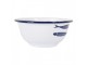 Bílá dekorační smaltovaná miska s rybkami - Ø 14*7 cm / 350 ml Clayre & Eef