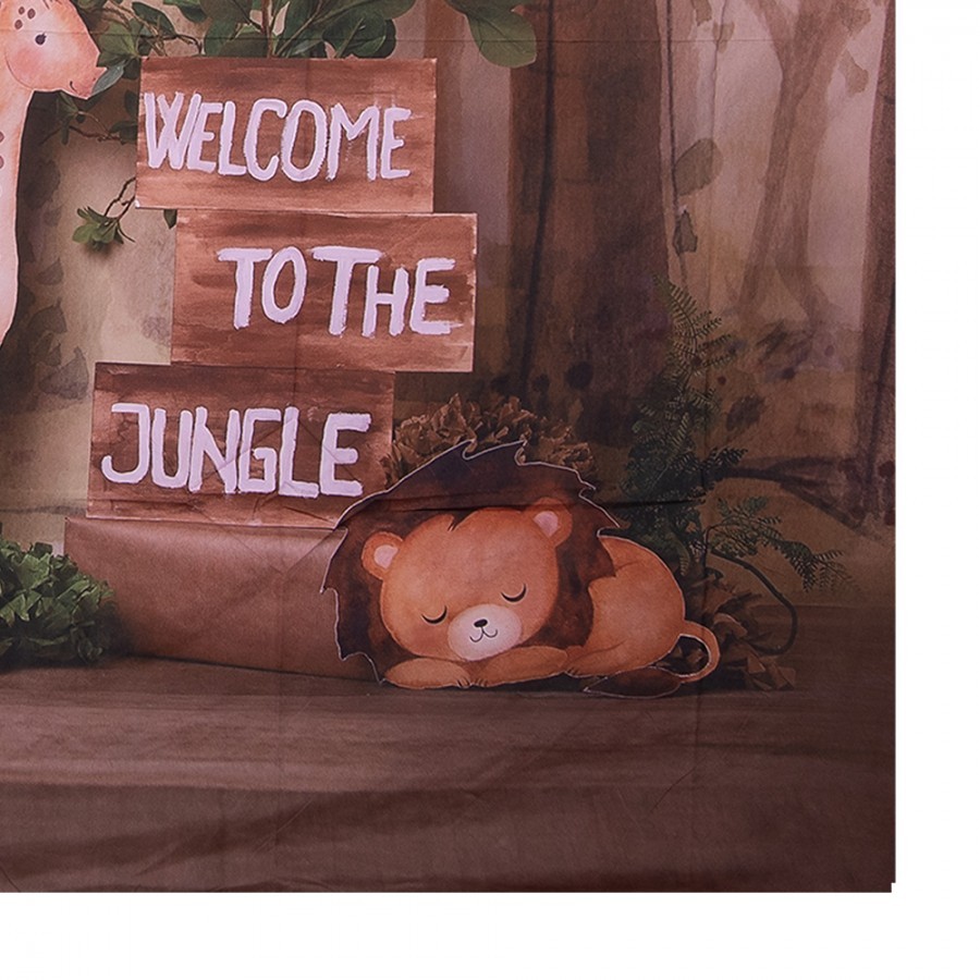 Dětské látkové pozadí Welcome to the Jungle - 180*1*210 cm Clayre & Eef Dětské látkové pozadí Welcome to the Jungle - 180*1*210 cm Clayre & Eef