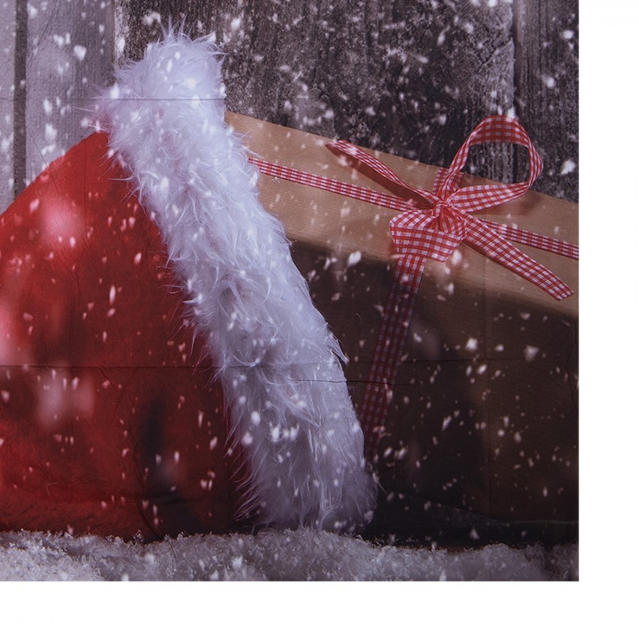 Vánoční látkové pozadí se santovo čepkou Christmas Wall Cloth - 180*1*210 cm Clayre & Eef Vánoční látkové pozadí se santovo čepkou Christmas Wall Cloth - 180*1*210 cm Clayre & Eef