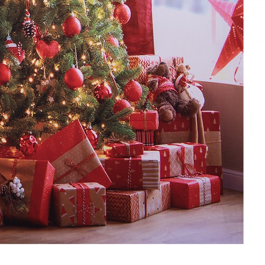 Vánoční látkové pozadí se stromkem Christmas Wall Cloth - 180*1*210 cm Clayre & Eef Vánoční látkové pozadí se stromkem Christmas Wall Cloth - 180*1*210 cm Clayre & Eef