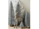 Malý stříbrný třpytivý stromeček Tree silver S - Ø 10*16 cm J-Line by Jolipa
