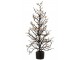 Černý dekorační stromek se zlatými lístky Tree Glitt L - 23*23*71 cm J-Line by Jolipa