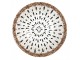 Bílá keramická miska s černým vzorem Mibbo - Ø 15*5 cm / 350 ml Clayre & Eef