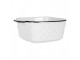 Keramická hranatá miska s oušky Mibbo - 15*12*5 cm/ 275ml Clayre & Eef