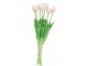 Kytice 7ks růžových realistických tulipánů Tulips - 43cm daan kromhout