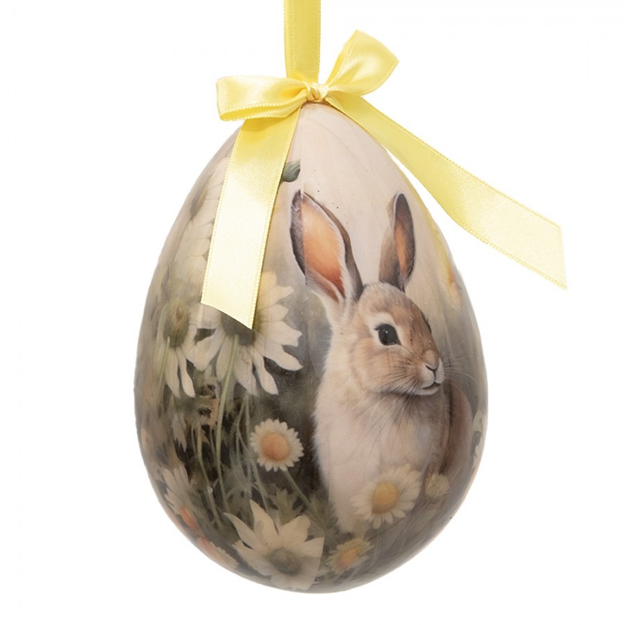 2ks dekorace závěsné vajíčko s králíčky Spring Egg - Ø 11*15 cm Clayre & Eef 2ks dekorace závěsné vajíčko s králíčky Spring Egg - Ø 11*15 cm Clayre & Eef