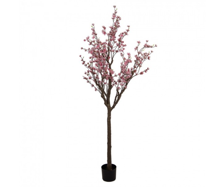 Dekorace umělý strom třešeň s růžovými květy Cherry Blossom - 45*45*185 cm Clayre & Eef