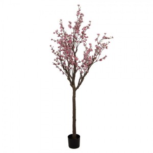 Dekorace umělý strom třešeň s růžovými květy Cherry Blossom - 45*45*185 cm