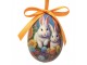 12ks dekorace závěsné vajíčko s králíčky Spring Egg - Ø 4*5 cm Clayre & Eef