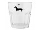 Sklenička na vodu s jezevčíkem a srdíčkem Dog&Cat - Ø 8*8 cm / 200 ml Clayre & Eef