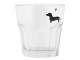 Sklenička na vodu s jezevčíkem a srdíčkem Dog&Cat - Ø 8*8 cm / 200 ml Clayre & Eef