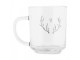 Skleněný hrnek paroží se srdíčkem Love Deer - 11*8*9 cm / 200 ml Clayre & Eef