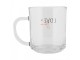 Skleněný hrnek Love you Heart & Smile - 11*8*9 cm / 200 ml Clayre & Eef